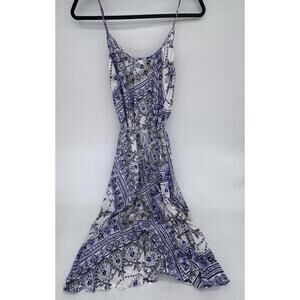 H&M spaghetti Strap Thai Dress Size Small Double Lined With Print NWT